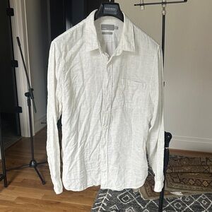 Vince Cream Long Sleeve Shirt
